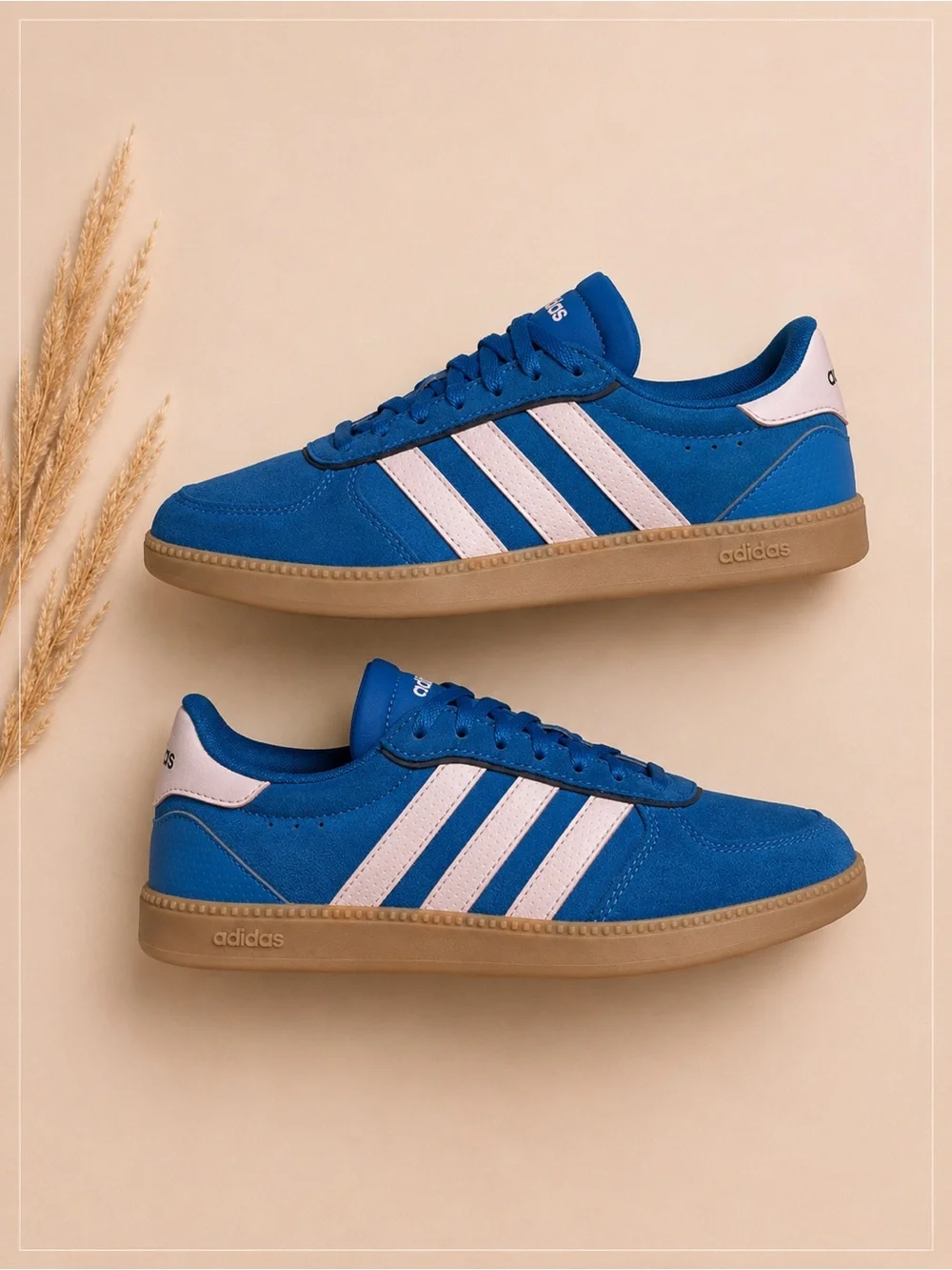 adidas Breaknet Sleek Lace Up Sneakers – Blue/Pink – Women’s 8.5